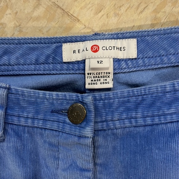 Saks Real Clothes corduroy jeans/ cornflower blue - Picture 2 of 3